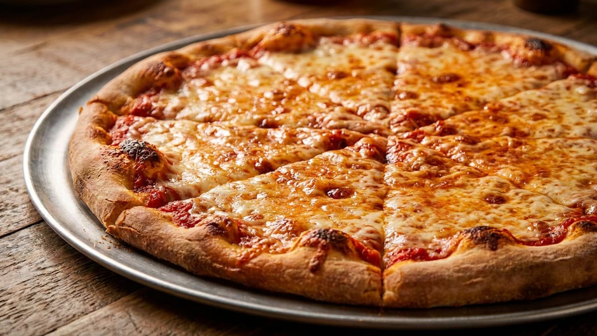 Large Cheese Pizza, $9.99
