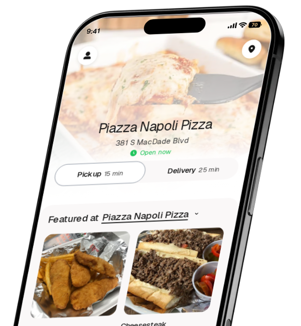 Piazza Napoli Pizza app preview